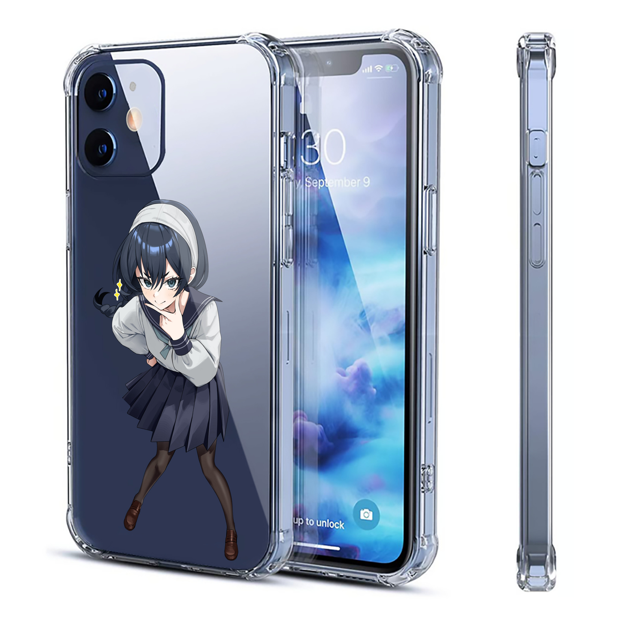 （画像用） 呪術廻戦 Jujutsu Kaisen 【iPhone 12シリーズ対応】透明スマホケース（クリアソフトケース）